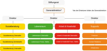 Organigramm der Stiftung Emera