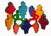 Verschiedene Symbole von Personen mit Beeinträchtigungen